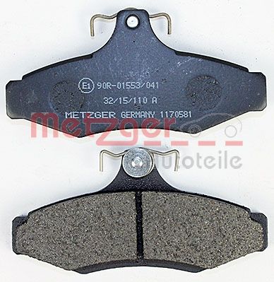 METZGER 1170581 Bremsbelagsatz, Scheibenbremse